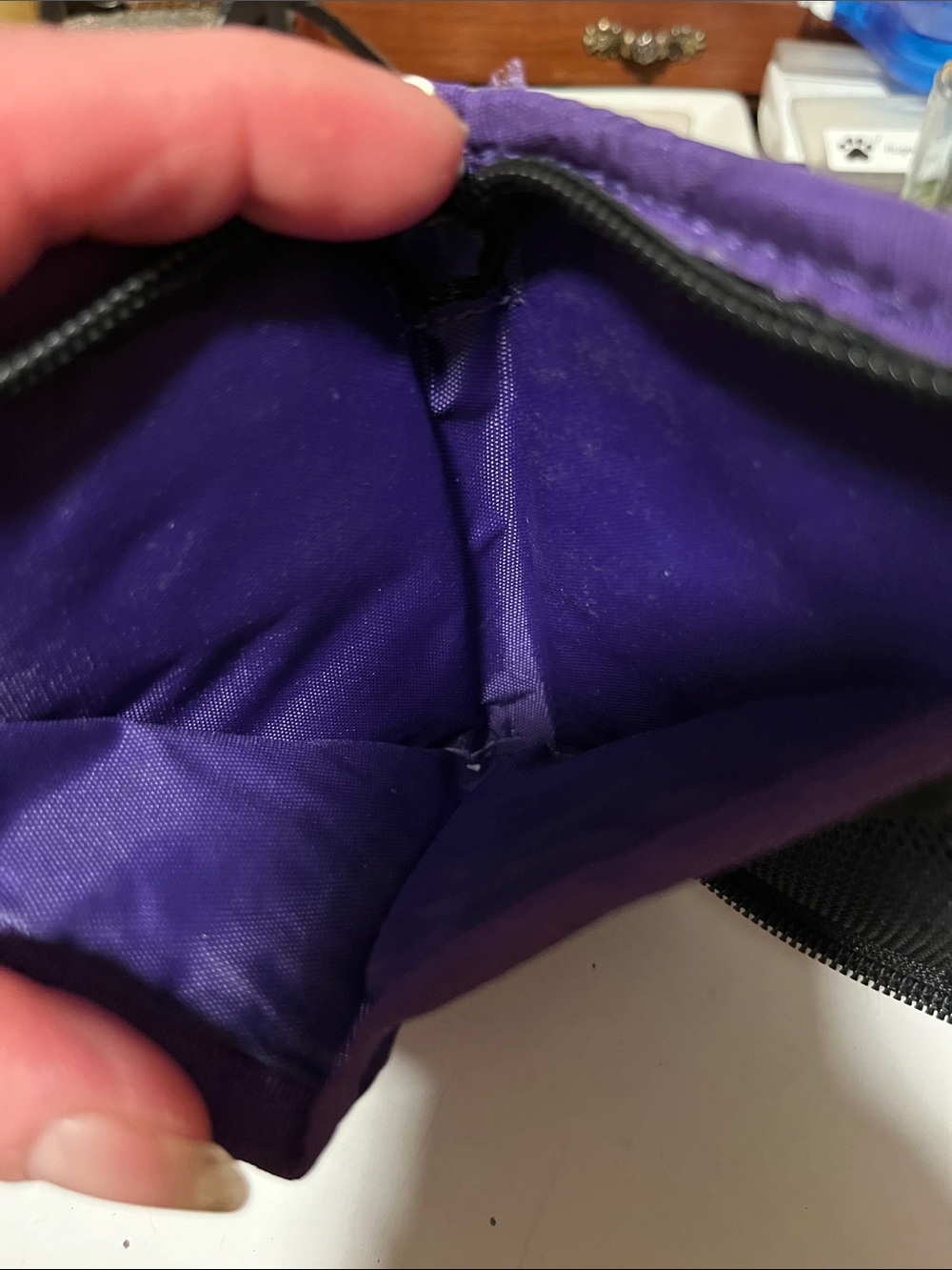 Nike Purple Zip Pouch Wallet with Front Pocket - Picture 3 of 3